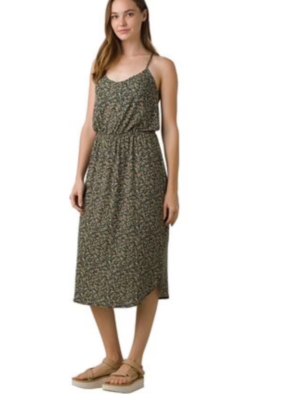PRANA AYLA RACER BACK DRESS WITH BUILT IN BRA